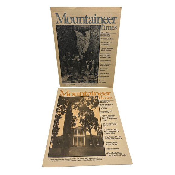 Mountaineer Times Magazine Lot Summer Fall 1990 Appalachian History & Stories - Picture 1 of 10